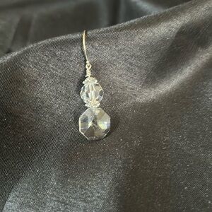 One sided crystal enamel earring